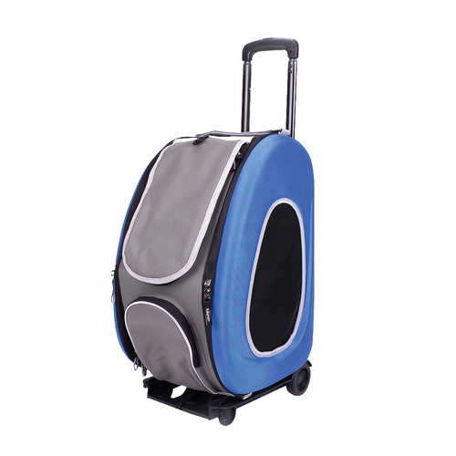 Ibiyaya Convertable Pet Carrier with Wheels - Royal Blue main image