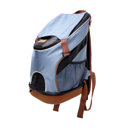 Ibiyaya Denim Fun Lightweight Pet Backpack - New and Improved main image