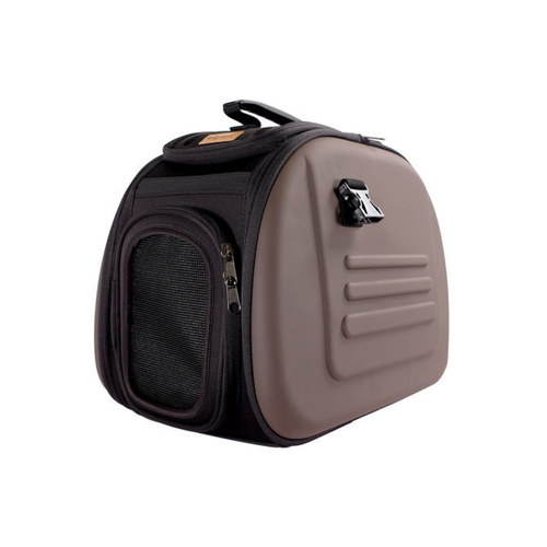 IBIYAYA Classic Foldable Pet Carrier with Multiple Access Points - Chocolate main image