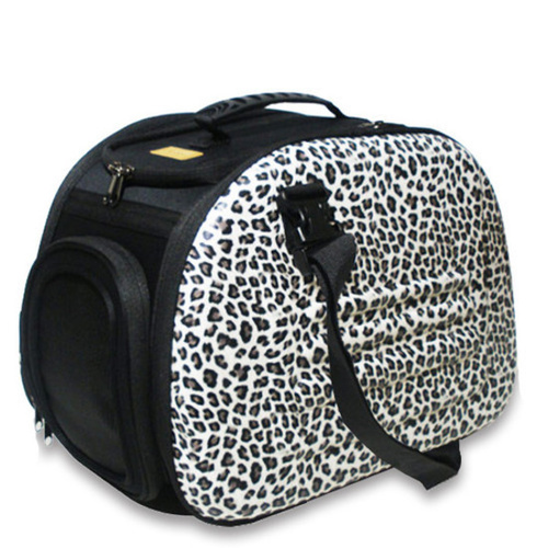 IBIYAYA Classic Foldable Pet Carrier with Multiple Access Points - Safari Leopard main image