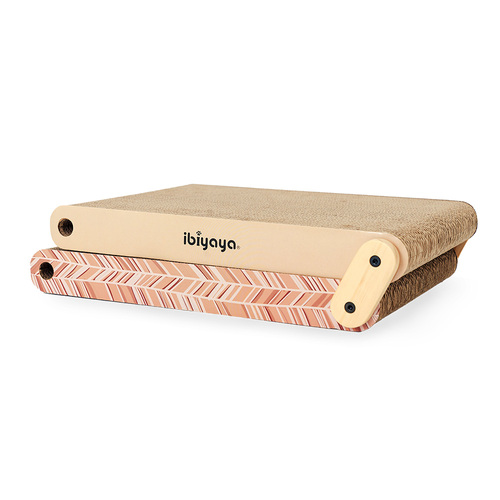 Ibiyaya Fold-Out Cardboard Cat Scratcher - Cinnamon main image