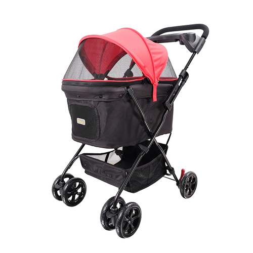 Ibiyaya Easy Strolling Pet Buggy for Cats & Dogs up to 20kg - Rouge Red main image