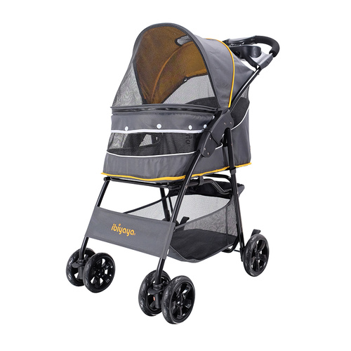 Ibiyaya Cloud 9 Pet Stroller for Cats & Dogs up to 20kg - Mustard Yellow main image