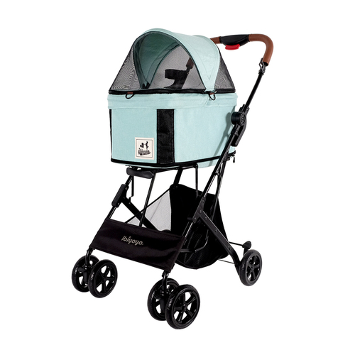 Ibiyaya Travois Tri-fold Pet Travel Stroller System - Spearmint main image