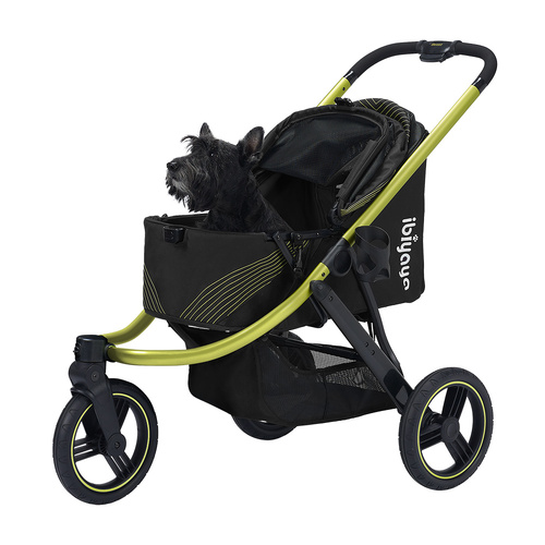 Ibiyaya The Beast Pet Jogger Stroller for dogs up to 25kg - Jet Black main image