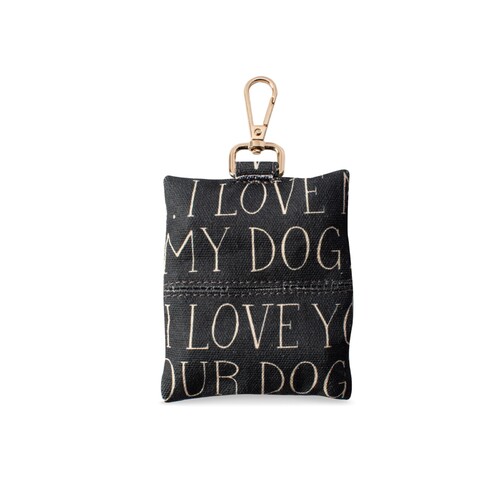 Fringe Studio Canvas Dog Poop Waste Bag Dispenser with Keychain - All The Dogs main image