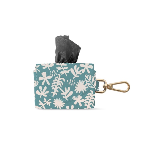 Fringe Studio Desert Flower Faux Leather Waste Poo Bag Holder Keychain  main image