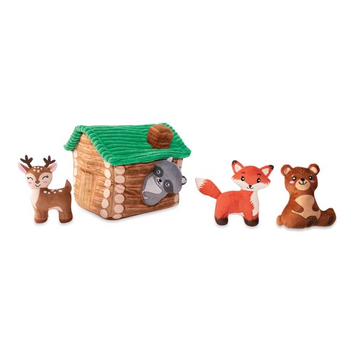 Fringe Studio Plush Burrow Interactive Dog Toy - On Cabin Time main image