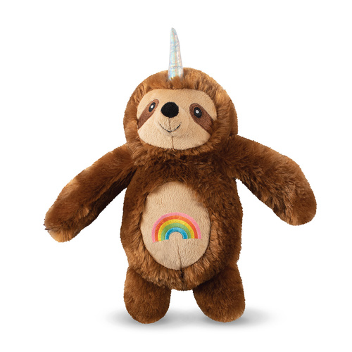 Fringe Studio Rainbow Slothicorn Plush Squeaker Dog Toy main image