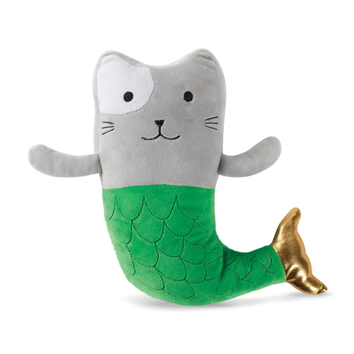 Fringe Studio Mercat Mermaid Cat Plush Squeaker Dog Toy main image