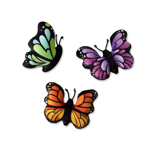 Fringe Studio Butterflies Plush Dog Toy 3 Pack main image
