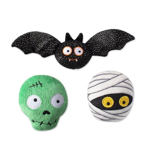 Fringe Studio Plush Squeaker Dog Toy - Better Off Undead - 3 Pack main image