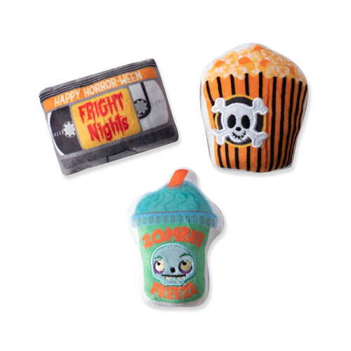 Fringe Studio Halloween Plush Squeaker Dog Toys - Fright Nights 3 Minis main image