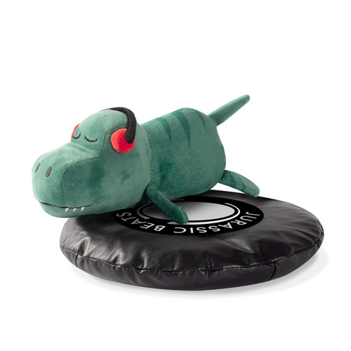 Fringe Studio DJ Rexy Jurassic Beats T-Rex Plush Squeaker Dog Toy main image
