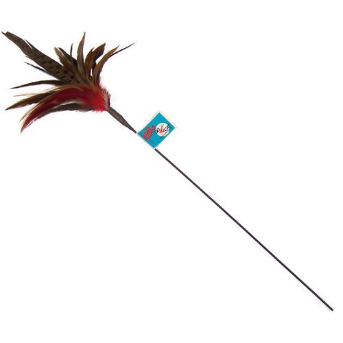 Go Cat Feather Teaser Long Wild Thing Cat Wand Toy main image