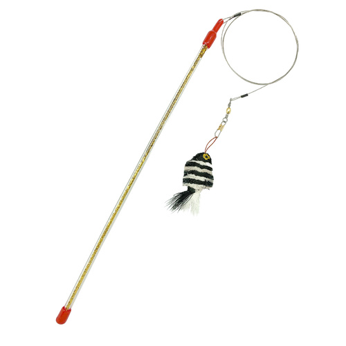 Go Cat Da Zebra Fish Da Bird Cat Wand Toy - Complete Kit main image