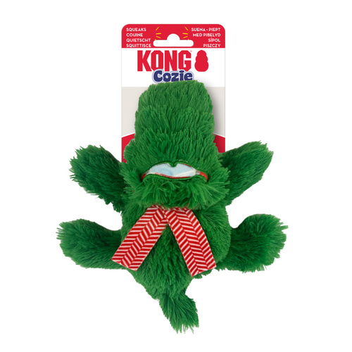 KONG Cozie Snuggle Dog Toy - Christmas Holiday Alligator - Small main image