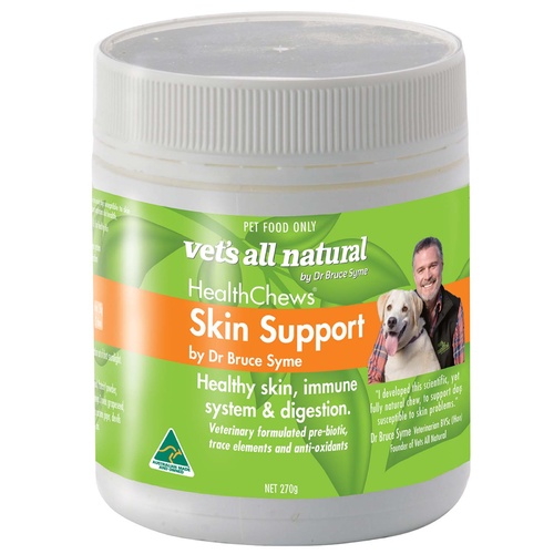 Vets All Natural HealthChews Skin Support Supplements for Dogs - 270g main image