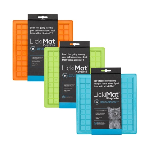 Lickimat Playdate Original Slow Food Licking Mat for Cats & Dogs main image