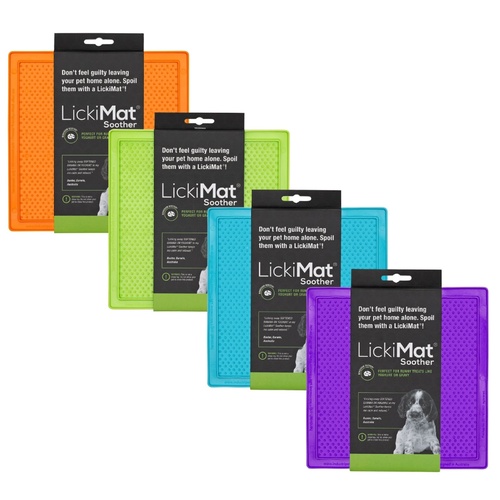 Lickimat Soother Original Slow Food Licking Mat for Cats & Dogs main image
