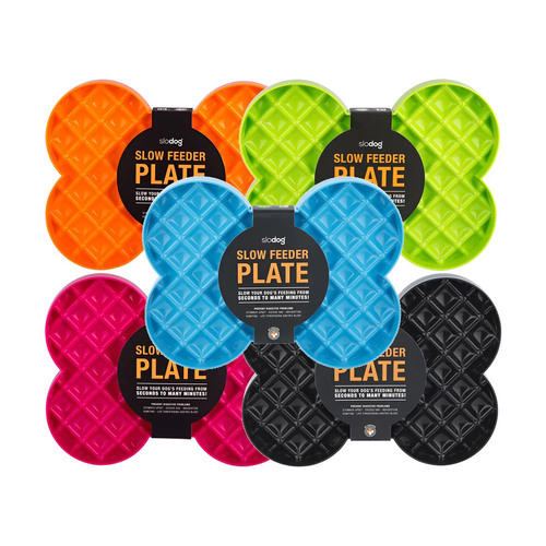 SloDog No Gulp Bone-Shaped Slow Food Bowl for Dogs main image