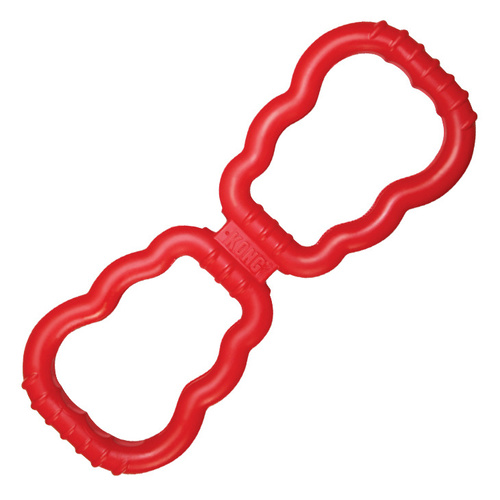 KONG Tug Interactive Natural Rubber Dog Toy with Double Handles main image