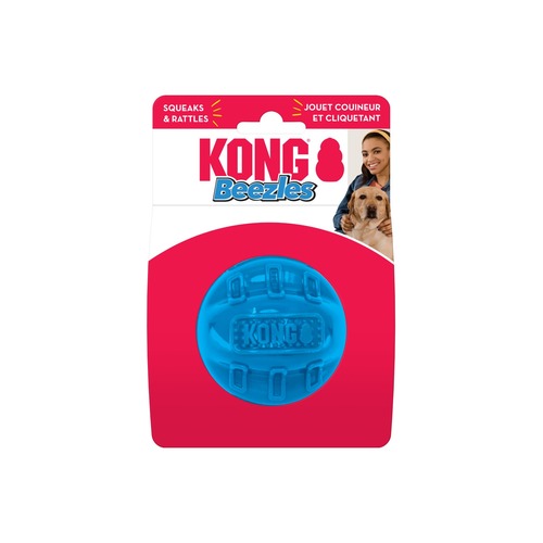 KONG Beezles Squeaker & Rattle Fetch Ball Dog Toy Assorted Colours main image