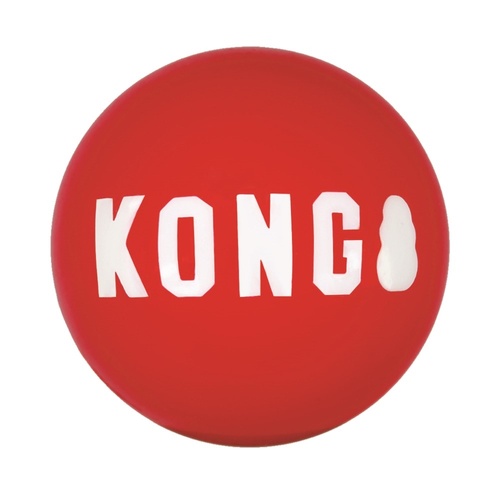 KONG Durable High Bounce Signature Dog Fetch Balls 2-pack main image