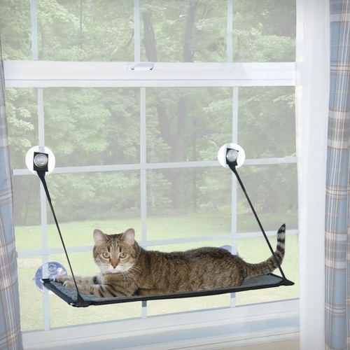 K&H Kitty Sill EZ Window Mount Hammock for Cats up to 45kg! - Attach to Glass! main image