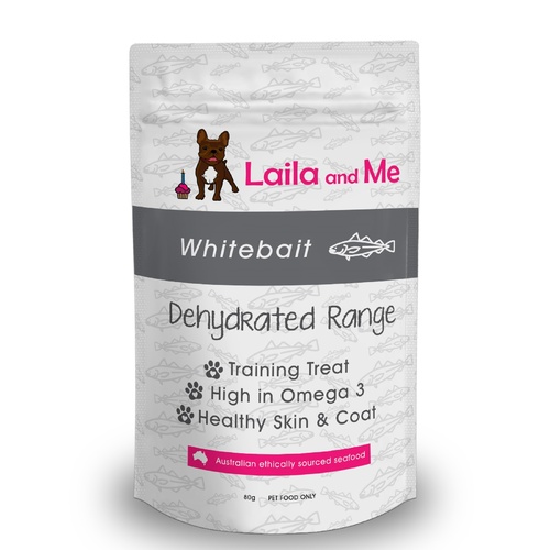 Laila & Me Dehydrated Australian Whitebait Cat & Dog Treats 80g/160g main image