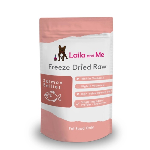 Laila & Me Freeze Dried Raw Australian Salmon Bellies 60g/140g main image