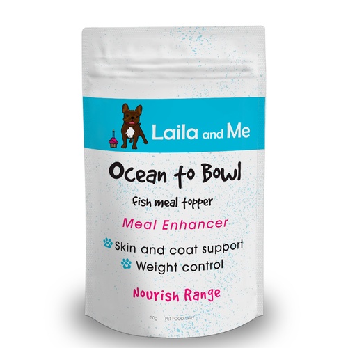 Laila & Me Ocean to Bowl 100% Fish Powder Meal Enhancer for Cats & Dogs 50g main image