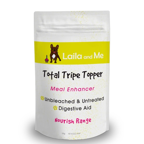 Laila & Me Green Beef Tripe Powder Meal Enhancer for Dogs 50g main image