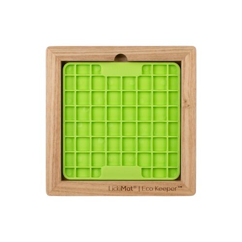 Lickimat  Wooden Eco Slow Feeder Keeper - For Mini Lick Mats main image