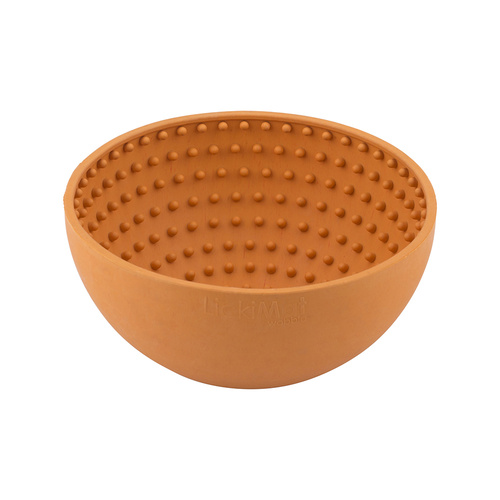 LickiMat Wobble Slow Feeder Boredom Buster Dog Food Bowl - Orange main image