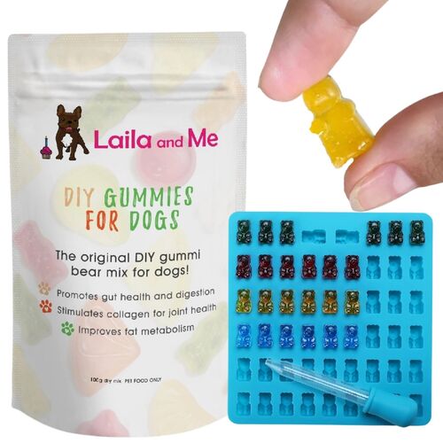 Laila & Me DIY Probiotic Gummi Mix Powder or Gummy Kit for Dogs main image