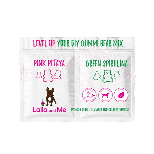 Laila & Me Pink Pitaya & Green Spurilina Natural Colour for Gummies main image