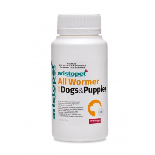 Aristopet Intestinal All Wormer Tablets for Puppies and Small Dogs up to 10kg main image