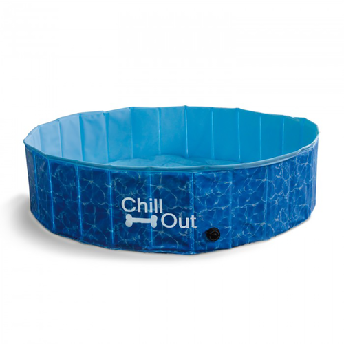 Chill-Out Pool for Dogs - Folds Down - No Inflation Required!