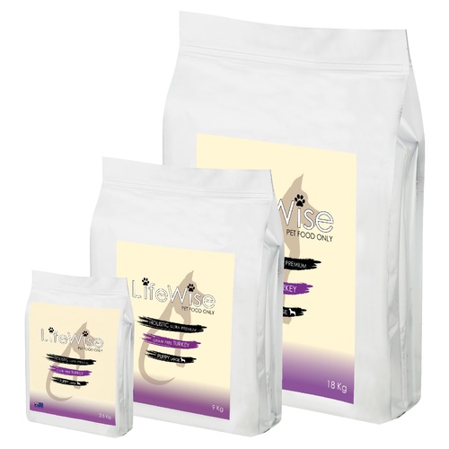 LifeWise Australia Grain Free Dry Puppy Food Turkey with Lamb & Vegetables Large Bites main image