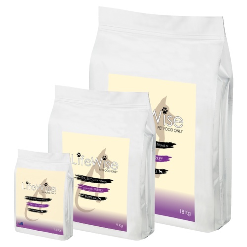 LifeWise Australia Grain Free Dry Puppy Food Turkey with Lamb & Vegetables Small Bites main image
