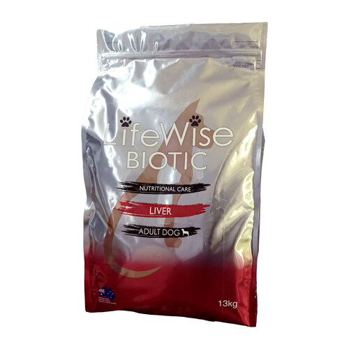 Lifewise Biotic Liver - Chicken, Barley, Rice, Egg & Veg Dry Dog Food 13Kg main image