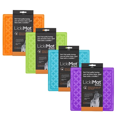 Lickimat Buddy Original Slow Food Anti-Anxiety Licking Mat for Cats & Dogs main image