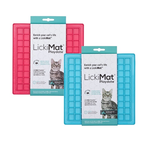 Lickimat Playdate Original Slow Food Licking Mat for Cats main image