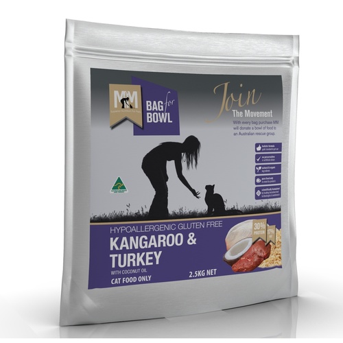 Meals for Meows Gluten Free Kangaroo & Turkey Dry Cat Food - 2.5kg main image