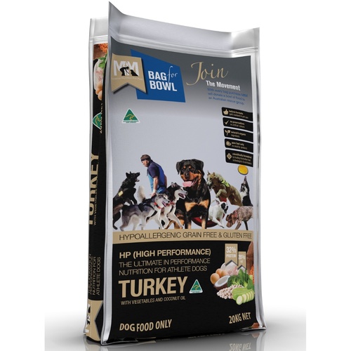 Meals for Mutts High Performance Dog Food - Grain Free Turkey - 20kg main image