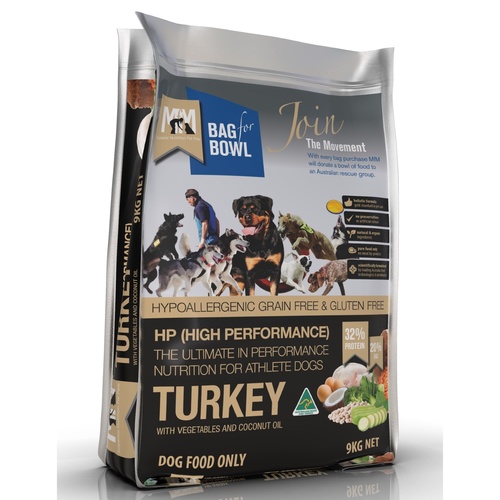 Meals for Mutts High Performance Dog Food - Grain Free Turkey - 9kg main image