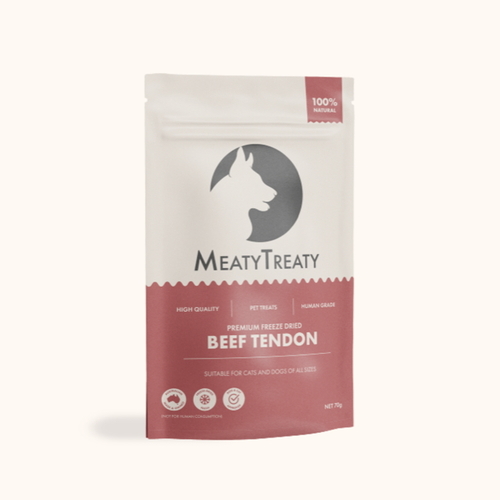 Meaty Treaty Australian Freeze Dried Beef Tendon Dog Treats 70g main image
