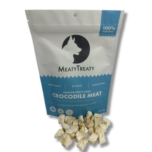 Meaty Treaty Freeze Dried Australian Crocodile Cat & Dog Treats 50g main image