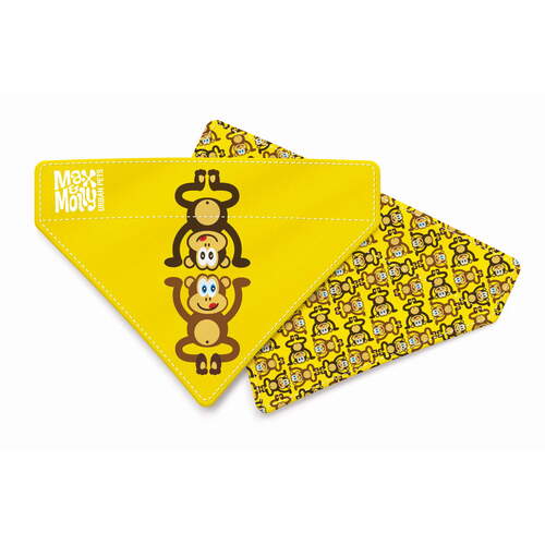 Max & Molly Bandana for Cats & Dogs - Monkey Maniac main image